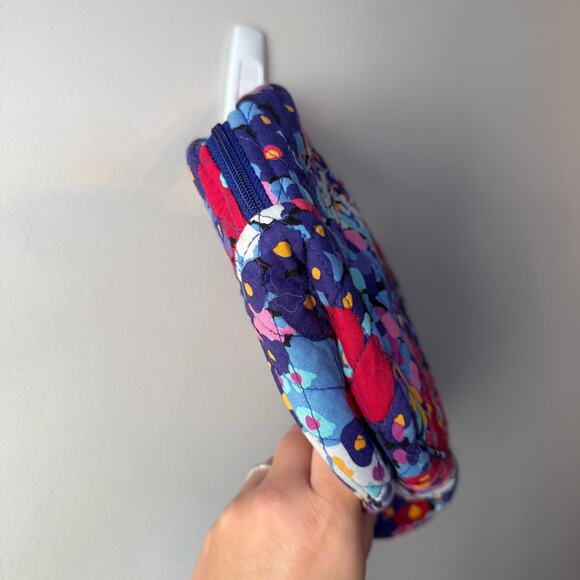 Vera Bradley Impressionista Quilted Floral Print Grand Cosmetic Case Makeup Bag - Picture 2 of 7